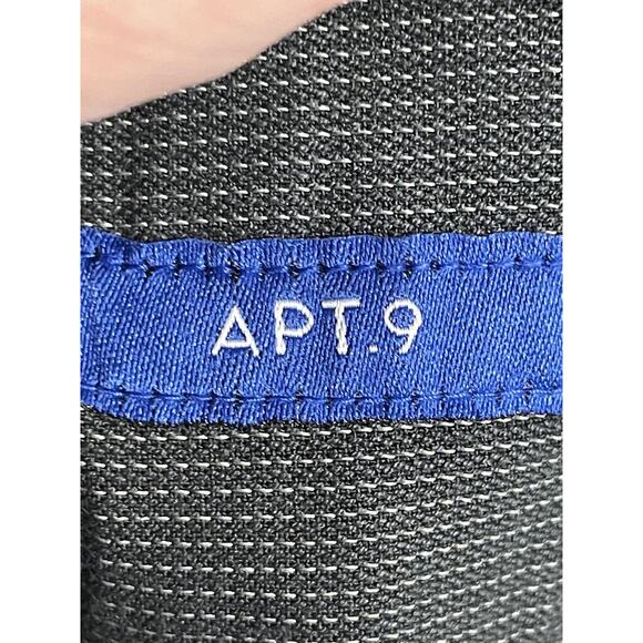 Apt 9 Pants Womens 14 Gray Pinstripe Dress Trouser Career Work - Picture 9 of 13